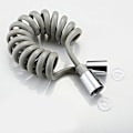 Miniatyrbild 3 av 5: Universal Dusch slang med fjäder, flexibel teleskopisk duschslang, 4-punktsanslutning [DB] Gray