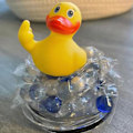 Miniatyrbillede 2 af 4: Gummiand | Fingeranden | Bilgummiand | Andebadelegetøj Sød Flydende Badekarand Db
