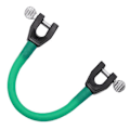 Miniatyrbilde 1 av 5: Ski Treningshjelp Bærbar Ski Tip Connector Enkelt Snø Ski Treningsverktøy for Barn db Dark green