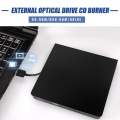 Miniatyrbillede 3 af 5: Universal bil USB 2.0 bærbar ekstern ultrahastighed Cd-rom Dvd-afspiller drev bil disk support til bærbar pc desktop