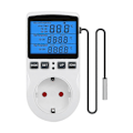 Miniatyrbilde 1 av 5: Digital Termostat, 230V Temperaturregulator Sokkeluttak, 13A Timerbryterplugg med Sensor for Reptil Drivhus Hjemmefermentering db EU