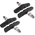Pikkukuva 1 / 4: 4x Polkupyörän Jarrupalat 2 Paria 60mm Symmetrinen V-jarru Yhteensopiva Shimano Tektro Avid Sram Vanne Pyörä Mtb Vtc Kaupunki - SNNGV [db]