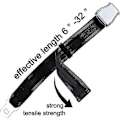 Miniatyrbilde 3 av 5: Belteforlenger for fly, E4-sertifisert, justerbar fra 15,2 cm til 81,3 cm [DB]