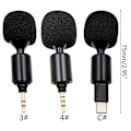 Pikkukuva 2 / 5: Mini Mikrofoni Taipuisa Joustava 3.5mm Liitin Aux 4-napainen / 3-napainen / TYPE C Mikrofoni [Db] 3.5mm 4 pole pin