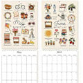 Miniatyrbillede 4 af 5: 2025 Bucket List Kalender, 2025 12 Måneder Vægkaleender, 2025 Vægkaleender To Do Liste & Noter Kalender, 2025 Kalender til Planlægning DB 3pcs