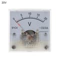 Miniatyrbilde 1 av 5: 91C4 DC Voltmeter Analogt Panel Spenningsmåler Mekanisk Peiker Type 3/5/10/ [db] 0-20V