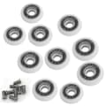Set med 8 Ersättningshjul för 19mm Diameter Duschdörr [db]