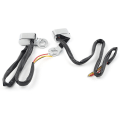 Miniatyrbilde 5 av 5: 2 stk. Motorsykkel Mini LED Blinklys Styret Blinklys Indikatorlampe Kompatibel Harley Touring 2009-2017 & Softail 2015-2021 db Black black shell