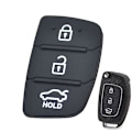 Miniatyrbillede 2 af 5: Udskiftning af gummi 3 knapper pude til Hyundai Creta I20 I40 Tucson Elantra Santa Fe Solaris Ix35 Ix45 fjernbetjening, 2 stk DB
