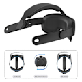 Miniatyrbillede 2 af 5: Justerbar Udskiftnings Hovedrem til Meta Quest 3 Hovedmonteret Smart VR Headset Tilbehør - [DB] Multicolor Black