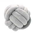 Miniatyrbilde 1 av 4: Knot Ball Knot Ball Pute Nappe Plysj Dekorativ Kaste DB light grey 20cm