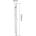 Miniatyrbilde 2 av 5: 200w tilsvarende R7s lineær halogenflomlys 3100lm 2700k J118 sikkerhetslyspære 118mm 4-pak DB