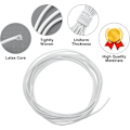 Miniatyrbilde 3 av 5: Fantasyon 4mm Svart Elastisk Snøre 10 Meter 4mm Elastisk Snøre Bungee Snøre Rundt Elastisk Snøre Bungee Tau Multifunksjonelt [DB] Black and White 4mm 10Meter