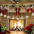 Miniatyrbillede 5 af 5: Julekalender Numre Træ, Julekalender Nummer Jule Nedtælling Kalender Med 24 Stykker Klips, Træ Ornament {db}