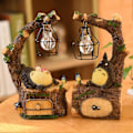 Pikkukuva 3 / 5: Piirretty Totoro -muotoinen LED-yövalolamppu Resin Koti Näyttö Malli Muotti Koriste [DB] C