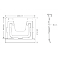 Miniatyrbilde 5 av 5: (grå) Justerbar og sammenleggbar nettbrettstativ, bærbar slank aluminiumsholder for skrivebord, kompatibel med Ipad Pro/air/mini, Samsung Tab [Db]