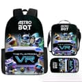 Astro Bot Skoletaske Robot til Studerende Pen Taske Skuldertaske [DB] Style 1