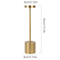 Miniatyrbild 2 av 5: Sladdlös Bordlampa Uppladdningsbar, Sakringt 5000mAh Batteridriven Led Matbord {Db} Gold
