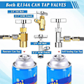 Miniatyrbillede 2 af 5: AC R134A Adapter Hurtigkoblingskit, R134a Tank Tap Ventil R134a til R22/410a til Airconditionering Ref db
