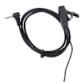 Miniatyrbild 2 av 4: 1-stifts D-typ headset hörlurar hörlurar PTT-mikrofon öronpropp för Talkabout bärbar radio Tlkr T3 T4 T60 T80 {db} black