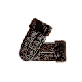Miniatyrbillede 1 af 4: Ægte Dameskindhandsker med Omslagsmanchet {Db} Chocolate