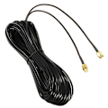 Miniatyrbillede 2 af 5: 20M Forlængerkabler SMA Han til Hun Koaksial Forlængerkabel WiFi Router Antenne Antenne Kobber P{ DB} Black