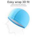 Miniatyrbillede 5 af 5: Kaesi Svømmehue Anti-deformation Fint Håndværk Kunstlæder Unisex Høj Elasticitet Badehue til Daglig [DB] Light Blue