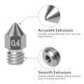 Miniatyrbillede 4 af 5: 22 stk. 0,4 mm Mk8 dyser til 3d-printer