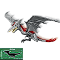 Miniatyrbillede 1 af 5: 1 stk. Jurassic Big Size Dinosaur Building Blocks T-rex Quetzalcoatlus Baryonyx Actionfigurer Til Børns Legetøj Gaver Db Pterosaur B