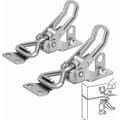 Metalljärn Toggle Latch, 2 Delar Metall Toggle Latch, Spakstängning, Ingen Rost, Stark Fixering, Toggle Latch Låsklämma, för Fixering och Åtdragning [DB]
