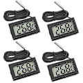 Miniatyrbild 1 av 5: 4x Digital LCD Termometer Temperaturmätare Med Extern Sond För Kyl Frys Kylskåp Akvarium QUS [DB]