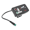 Miniatyrbild 3 av 4: Elektrisk Cykel LED Strömdisplaypanel Elektrisk Cykel Modifiering Displaymätare Med Vattentät 5p Hankontakt För 22.2mm Styre [DB] 48V