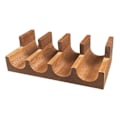Miniatyrbilde 2 av 5: Treholder for Sushi, Serveringsfat for Sushi, Serveringsfat Stativ, Taco Stativbrett for Samlinger Restaurant [DB] Wood 4 Grid