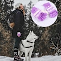 Miniatyrbild 1 av 4: USB-uppvärmda handskar med hel/halvfinger, laddningsbara db Purple