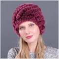 Miniatyrbillede 1 af 5: Dame Fur Beanie Hat med Plyslag for at Holde Varmen til Kolde Vinterudendørsaktiviteter [DB] 10