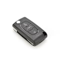 Miniatyrbilde 3 av 4: Fjernkontroll Flip Folding Fjernkontroll Nøkkelveske Shell For Peugeot 407 307 308 607 3 Knapper Smykker