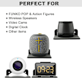 Miniatyrbild 2 av 5: 2-pack Väggmonterad Hylla för Högtalare, Akryl Väggmonterad Displayhylla för Bluetooth-högtalare, Webbkamera {db}