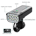 Pikkukuva 3 / 5: 30 000 lumenin pyörävalo 10 000 mAh USB-ladattava akku LED-pyörävalo etuvalo MTB vedenkestävä taskulamppu UUSI [DB]