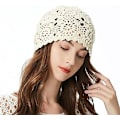 Miniatyrbilde 1 av 4: Vårhøst Håndlaget Heklet Slouchy Beanie [DB]