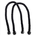 Miniatyrbilde 2 av 4: 65 cm Klassisk Mini Tauhåndtak med Canvas Innlegg Vanntett Veske Stropp for Obag Veske Dame Håndveske Tilbehør Multifunksjon [db] Black