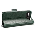 Miniatyrbild 3 av 5: För Asus ROG Phone 7 5G Mobiltelefon Plånboksfodral PU Läder Präglat Triangel Ställ Skydd [DB] Green