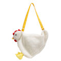 Miniatyrbild 1 av 5: DB Söt kyckling plysch handväska axelväska söt tecknad kyckling plysch crossbody väska Apricot