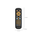 Miniatyrbilde 3 av 5: Baby TV Simuleringsfjernkontroll Barn TV Fjernkontroll Musikk Læring Tidlig Utdanning Puslespill Baby Leke [DB] Black