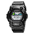 Miniatyrbillede 3 af 5: Chronograph Sport Herre Armbåndsur Lysende Display Vandafvisende LED Digitalt Ur [DB] Black