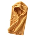 Miniatyrbillede 1 af 5: Dame Vinterhue Cashmere Kvinde Strikket Hætte Halstørklæde Balaclava til Kvinder Vindtæt Varm Uldhue [Db] Yellow