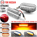 Pikkukuva 4 / 4: 2 kpl Led Amber Sivuvalo Vilkkulamppu Nissan Tiida C11 Note E11 Ne11 Micra K12 Np300 Navara D40 Qashqai J10 [DB] Crystal white