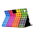 Miniatyrbild 4 av 5: Mönstrat Läder Tablet Fodral för Samsung Galaxy Tab A9+, med Kortfack [DB] Braided Strap