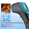 Miniatyrbild 3 av 5: Digital IR Infraröd Termometer Temperaturpistol Värmegivare Kontaktlös [DB] Blue