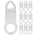 Pikkukuva 1 / 2: 10 kpl seinäkellokoukut kellokoneiston ripustin kelloliikkeen vaihtohaka db Silver 6X2.1CM