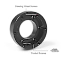Miniatyrbillede 4 af 5: Adapterplade til Logitech G29 G920 G923 13/14 tommer Racerstyrring 70mm [DB] silver